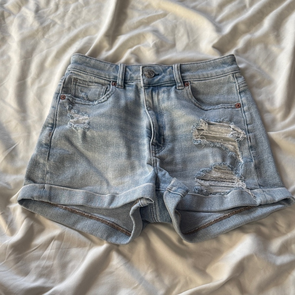 American Eagle Outfitters Light Blue Jean Shorts